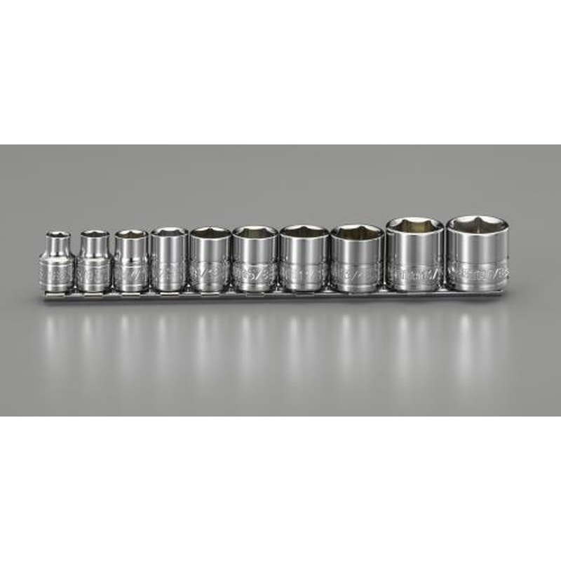 エスコ EA687BS-100 3/8”DR/5/16”-7/8”ソケットセット 1個（ご注文単位1個）【直送品】