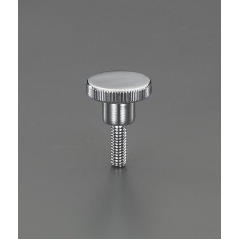 エスコ EA948BB-10A M8x20mm/φ30mmローレットノブ(雄ねじ/スチール製) 1個(ご注文単位1個)【直送品】