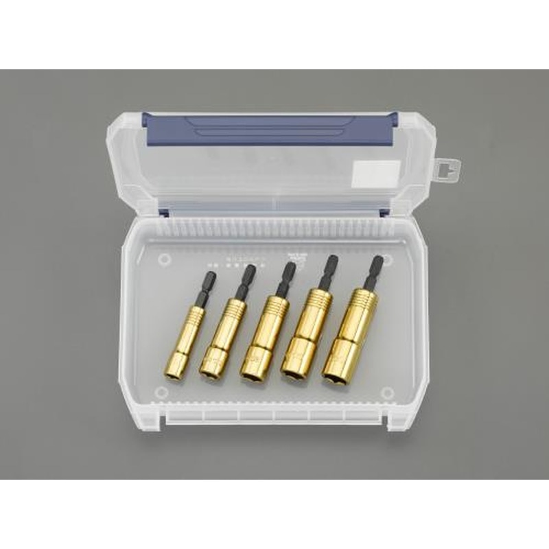 エスコ EA612AV-100 8，10，12，13，14mm電ドルソケットセット 1個（ご注文単位1個）【直送品】