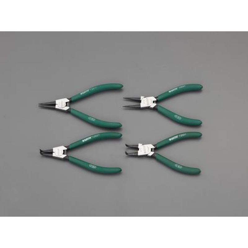 エスコ EA682S-1 4本組スナップリングプライヤー(穴・軸用) 1個（ご注文単位1個）【直送品】