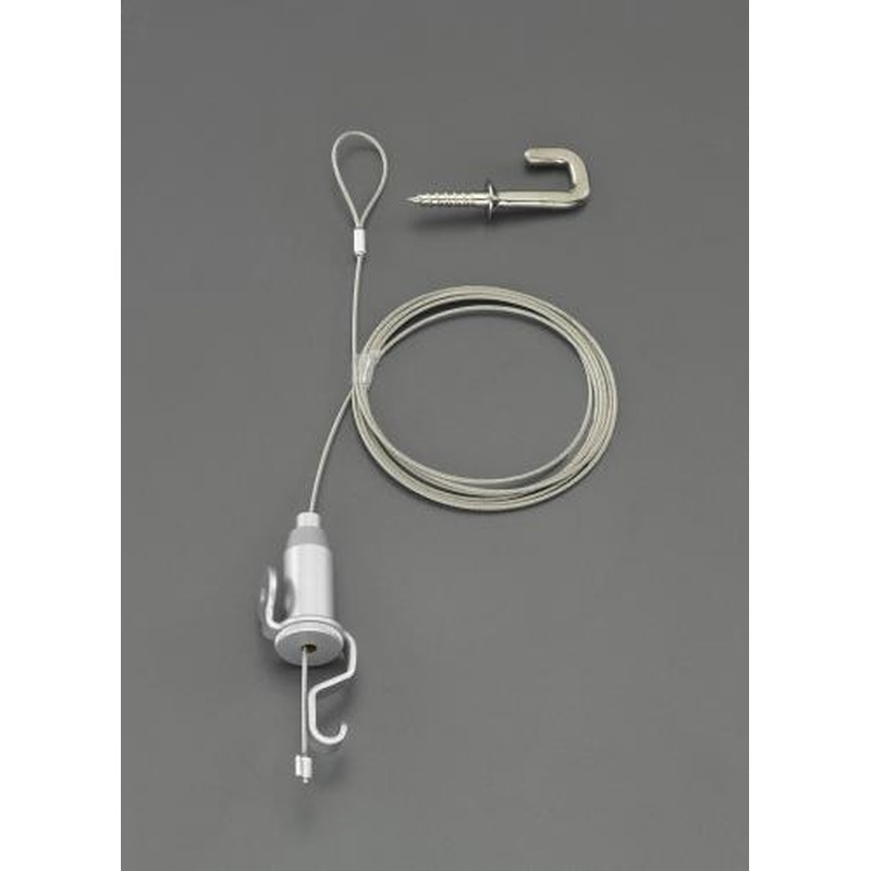エスコ EA628SH-20 1.2m吊り金具(ステンレスワイヤー付) 1個(ご注文単位1個)【直送品】