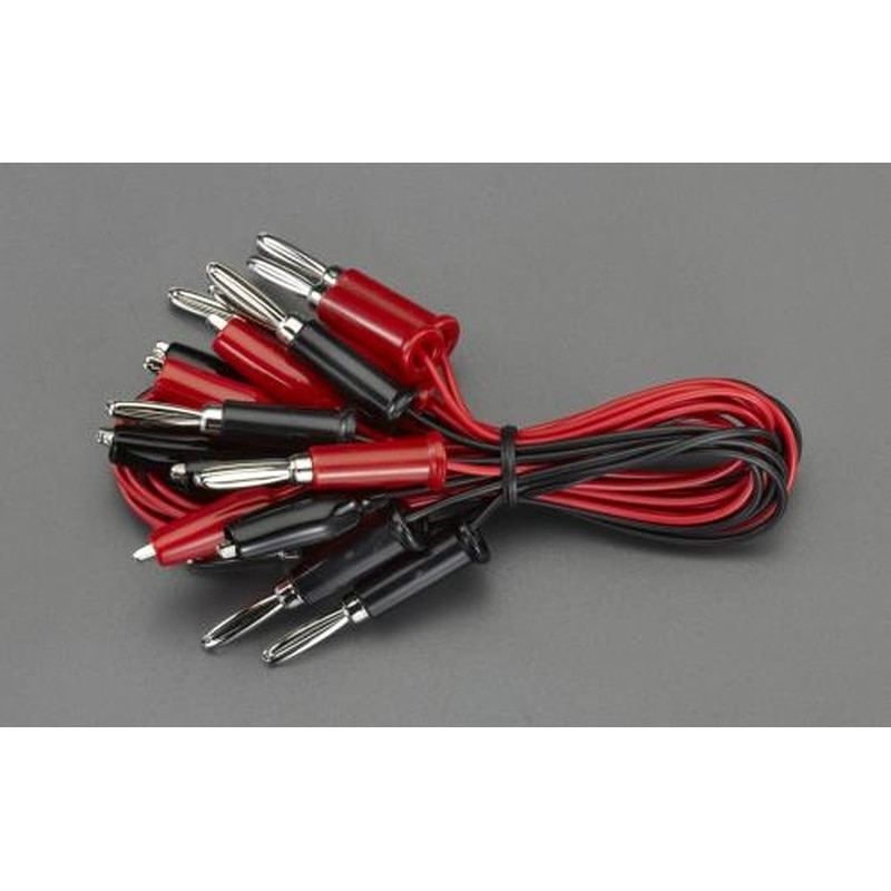 エスコ EA940DT-87 500mm/0.1mm2テストリード(バナナプラグクリップ/10本 1個（ご注文単位1個）【直送品】