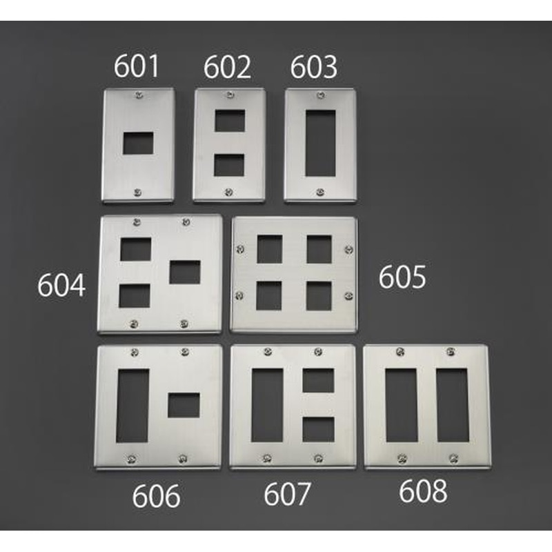 エスコ EA940CE-602 プレート(2個/1列/ステンレス製) 1個(ご注文単位1個)【直送品】