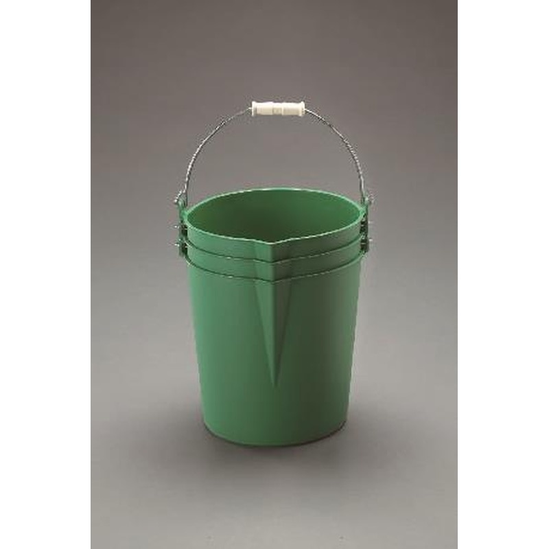 エスコ EA991PC-1 15Lポリバケツ(高耐久/グリーン/3個) 1個（ご注文単位1個）【直送品】