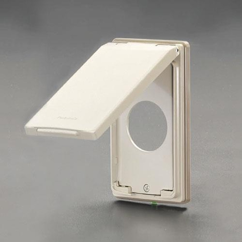 エスコ EA940CE-235B 防滴型プレート(丸型) 1個(ご注文単位1個)【直送品】