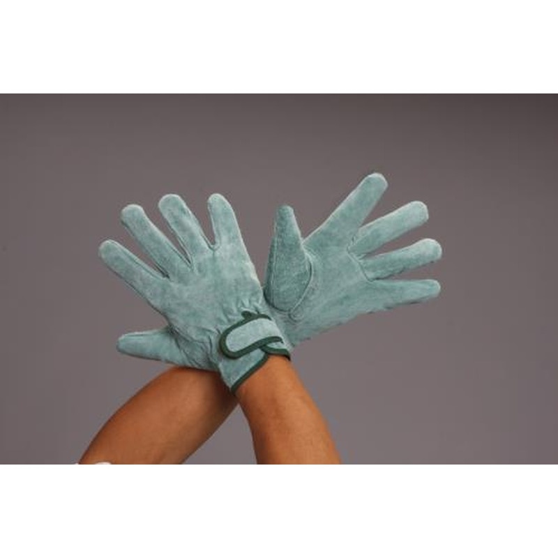 エスコ EA353C-67[L]手袋(オイル加工/牛床革) 1個（ご注文単位1個）【直送品】