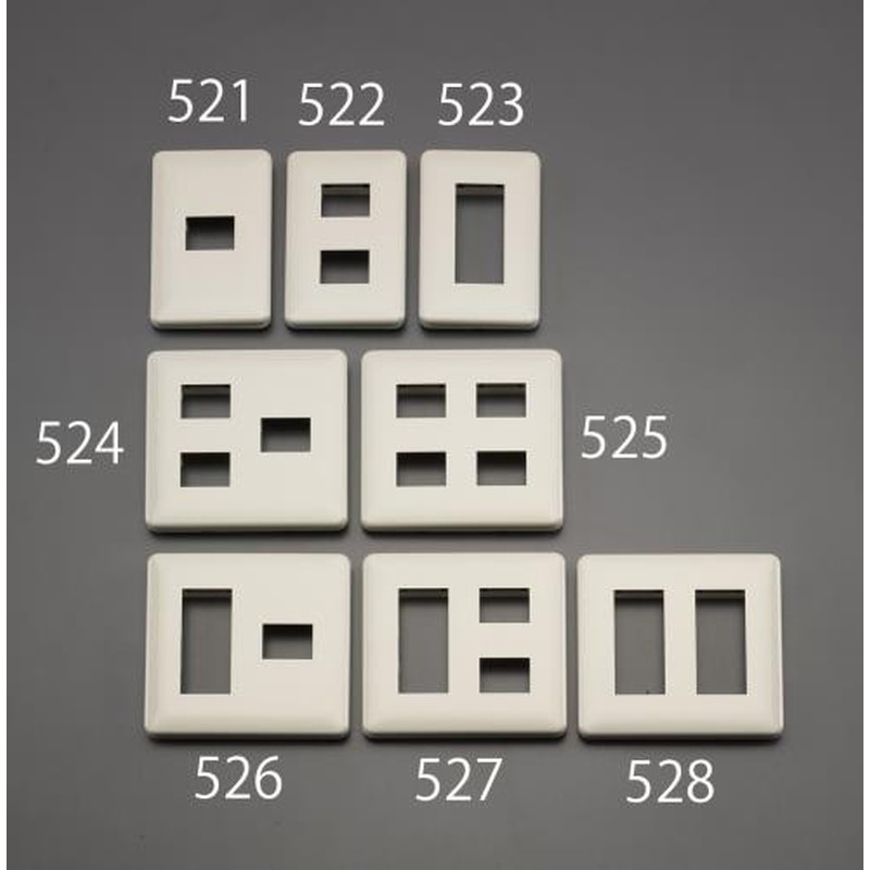 エスコ EA940CE-521 プレート(取付枠付/1個/1列) 1個（ご注文単位1個）【直送品】