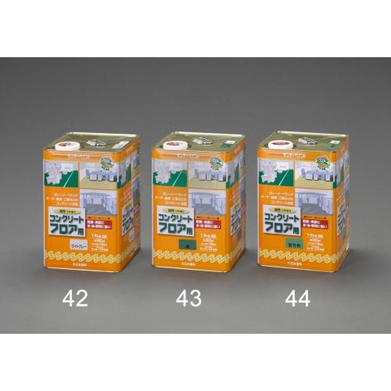 エスコ EA942EH-43 14kg油性・コンクリート床塗料(緑) 1個(ご注文単位1個)【直送品】