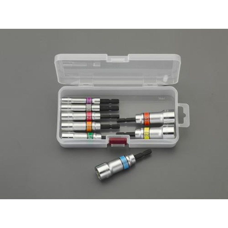 エスコ EA612AC-80 8個組電ドルソケット(サーフェイス) 1個（ご注文単位1個）【直送品】