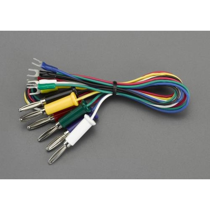 エスコ EA940DT-51 500mm/0.3mm2テストリード(バナナプラグ・Y形/6本) 1個（ご注文単位1個）【直送品】