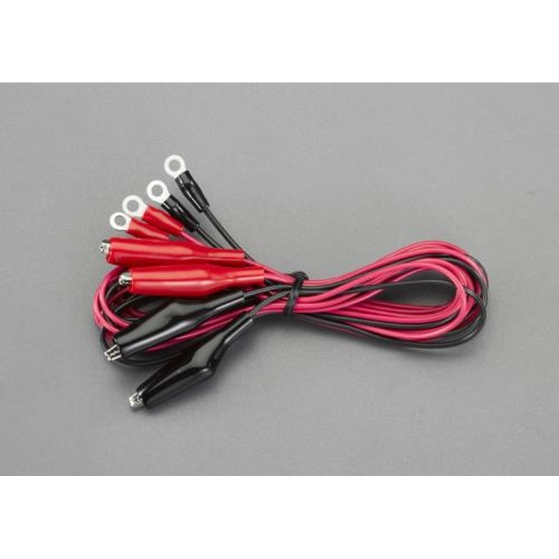 エスコ EA940DT-62 1000mm/0.3mm2テストリード(クリップ・丸形端子/4本) 1個（ご注文単位1個）【直送品】