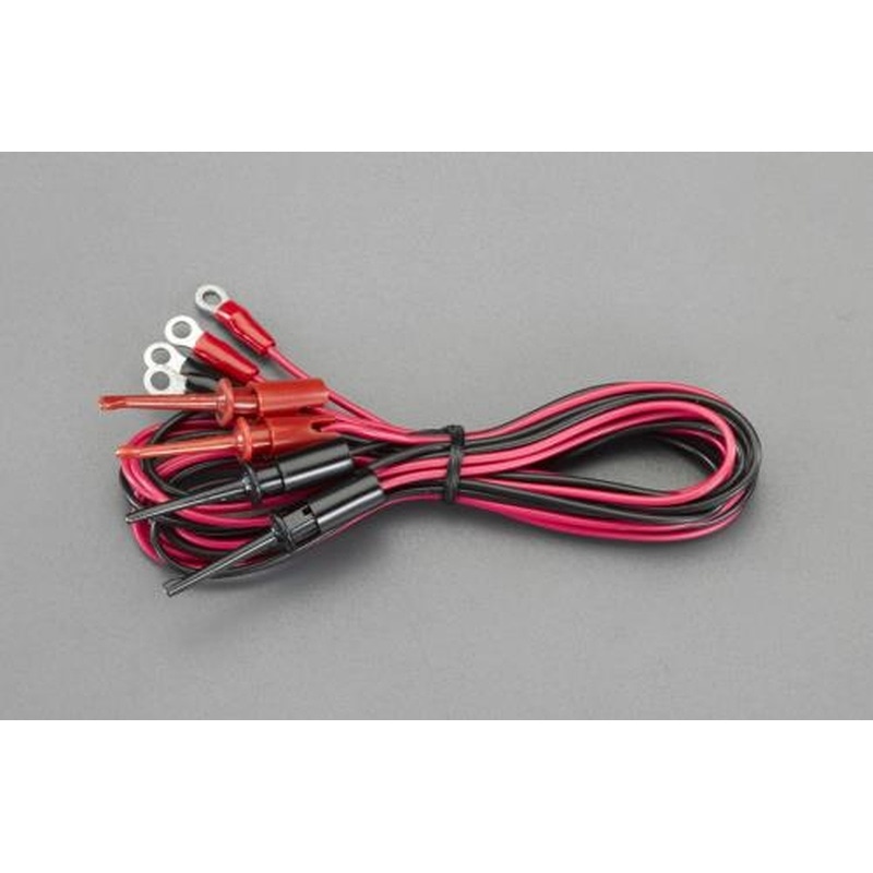 エスコ EA940DT-67 1000mm/0.3mm2テストリード(クリップ・丸形端子/4本) 1個（ご注文単位1個）【直送品】