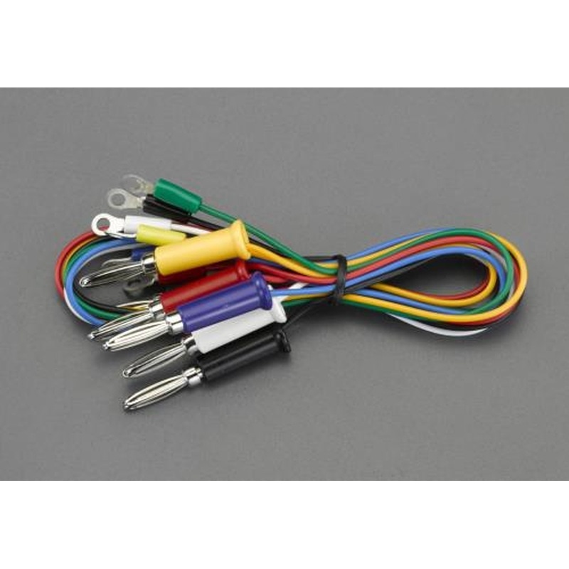 エスコ EA940DT-71 500mm/0.3mm2テストリード(バナナプラグ・丸形/6本) 1個（ご注文単位1個）【直送品】