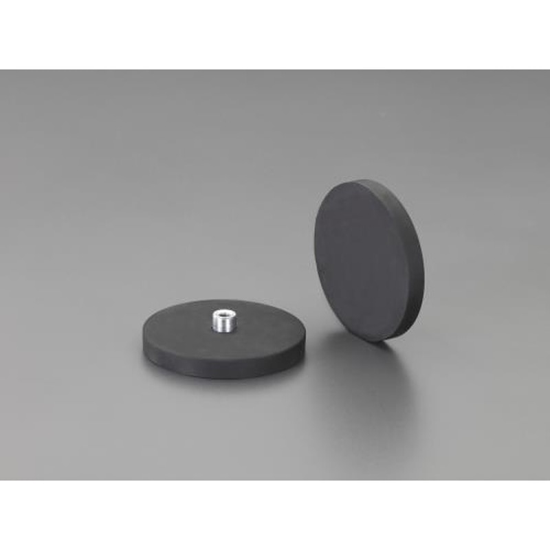 エスコ EA781EE-67 φ43x6.0mm/M4x0.7雌ネジ/85Nマグネット(2個) 1個(ご注文単位1個)【直送品】