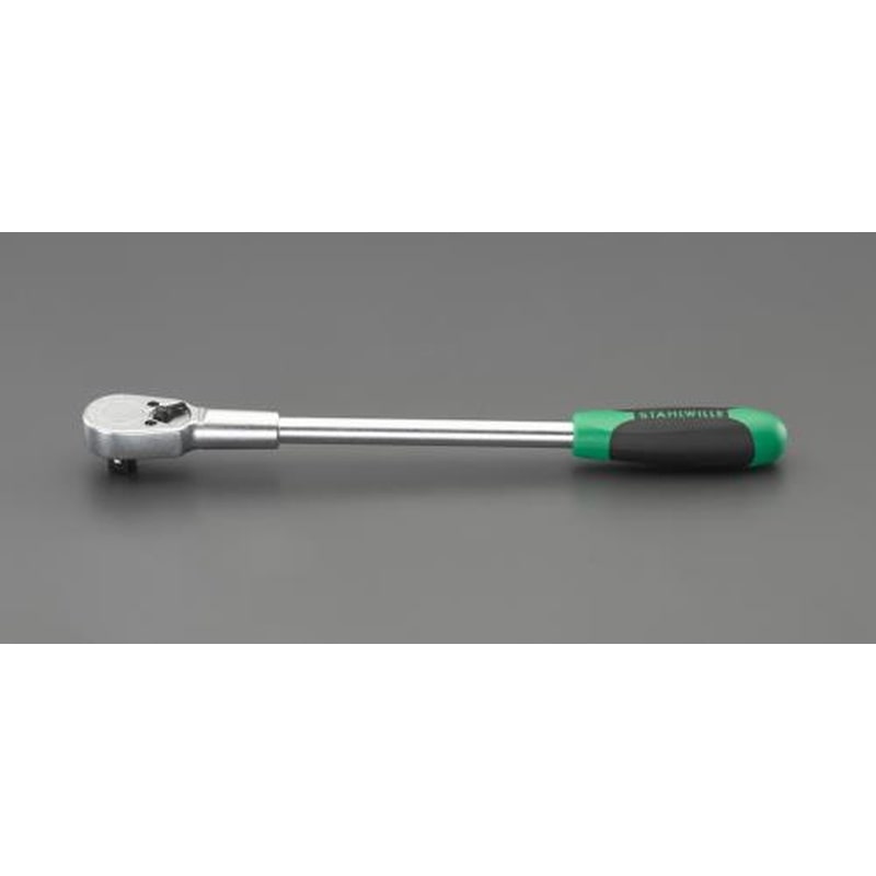 エスコ EA617ZR-11 1/2”DR/380mmラチェットハンドル 1個（ご注文単位1個）【直送品】