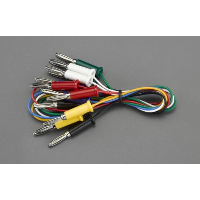 エスコ EA940DT-81 500mm/0.3mm2テストリード(両端バナナプラグ/6本) 1個（ご注文単位1個）【直送品】