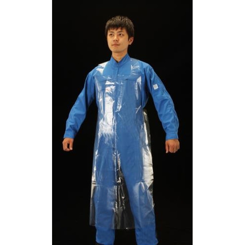 エスコ EA355BD-8 65x134cm帯電防止エプロン(10枚) 1個(ご注文単位1個)【直送品】