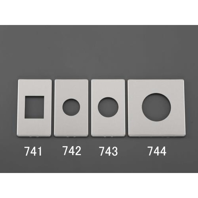 エスコ EA940CE-743 φ41.5mmコンセントプレート(丸型・メタル製) 1個（ご注文単位1個）【直送品】