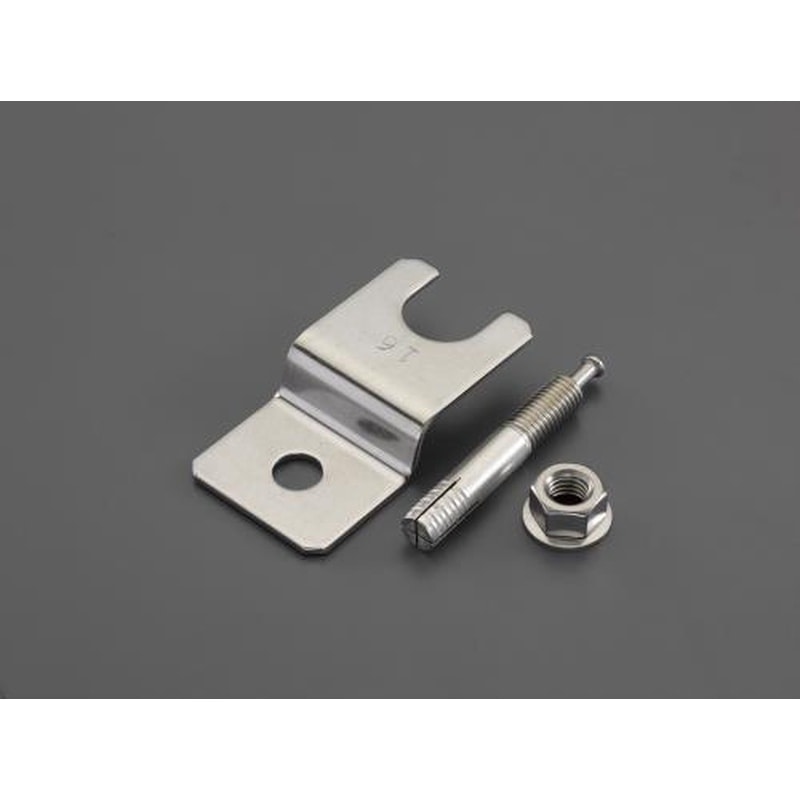 エスコ EA949GV-416 M16アジャストボルト脚止め金具(アンカー付・ステンレス製) 1個（ご注文単位1個）【直送品】