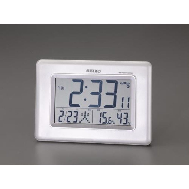 エスコ EA798CS-40A 170x250x82mm［電波]掛・置兼用時計 1個（ご注文単位1個）【直送品】