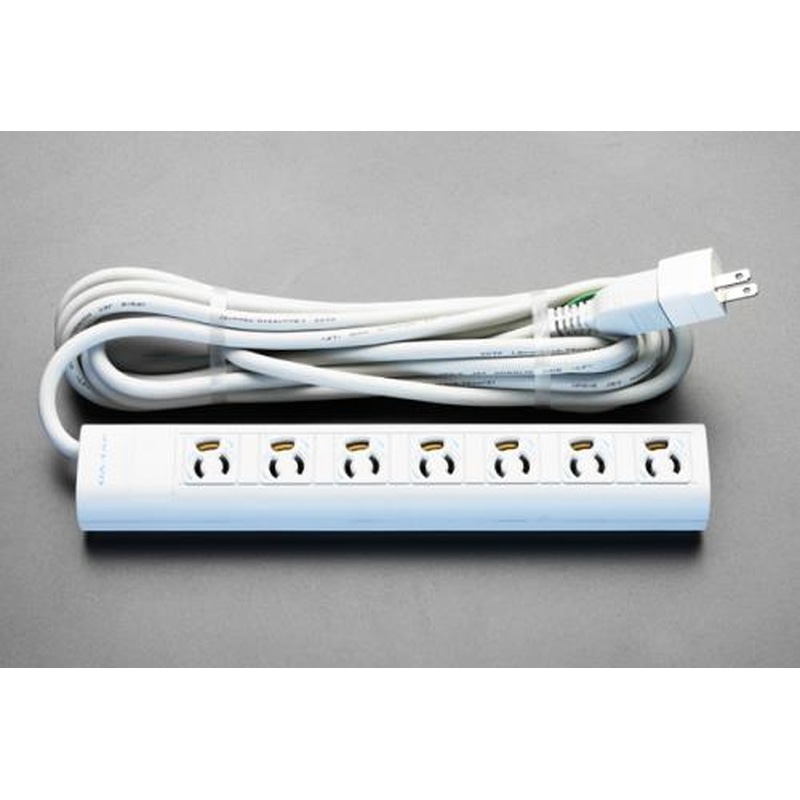 エスコ EA815GL-38A AC125V/15Ax5mタップ(7口・ヌケドメ・マグネット付) 1個（ご注文単位1個）【直送品】