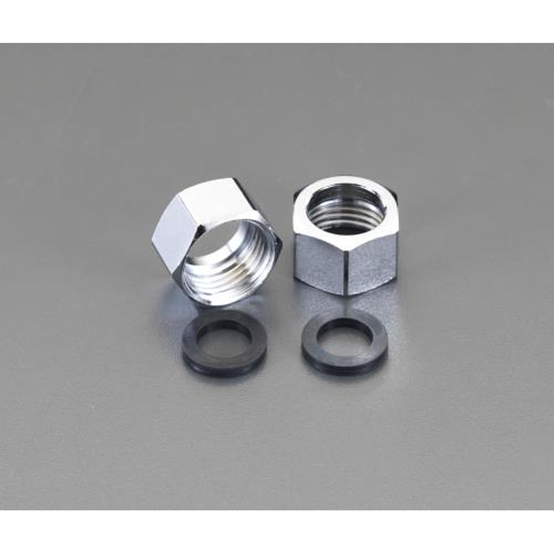 エスコ EA424AF-13 呼13/G1/2”(16.8mm)ナット(フレキパイプ用/2個) 1個（ご注文単位1個）【直送品】