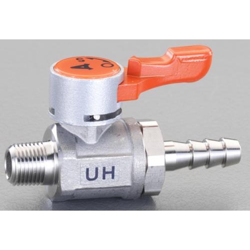 エスコ EA425C-2 R1/4”x8.0mmミニボールバルブ(ステンレス製) 1個(ご注文単位1個)【直送品】