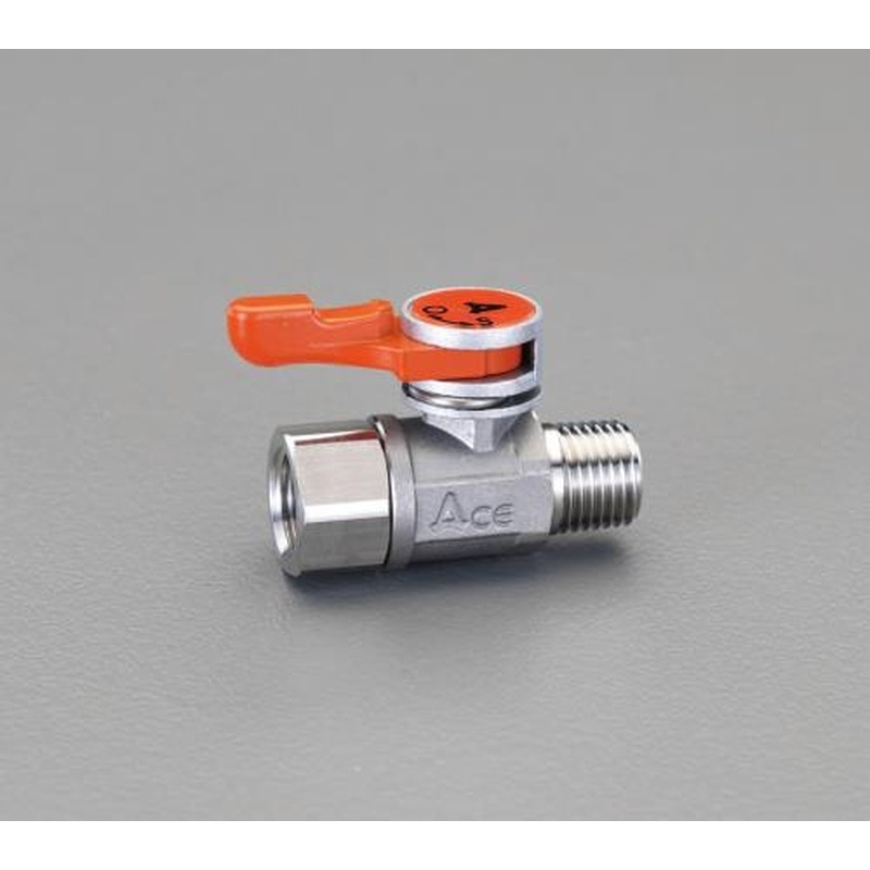 エスコ EA425CB-3 Rc3/8”xR3/8”ミニボールバルブ(ステンレス製) 1個(ご注文単位1個)【直送品】