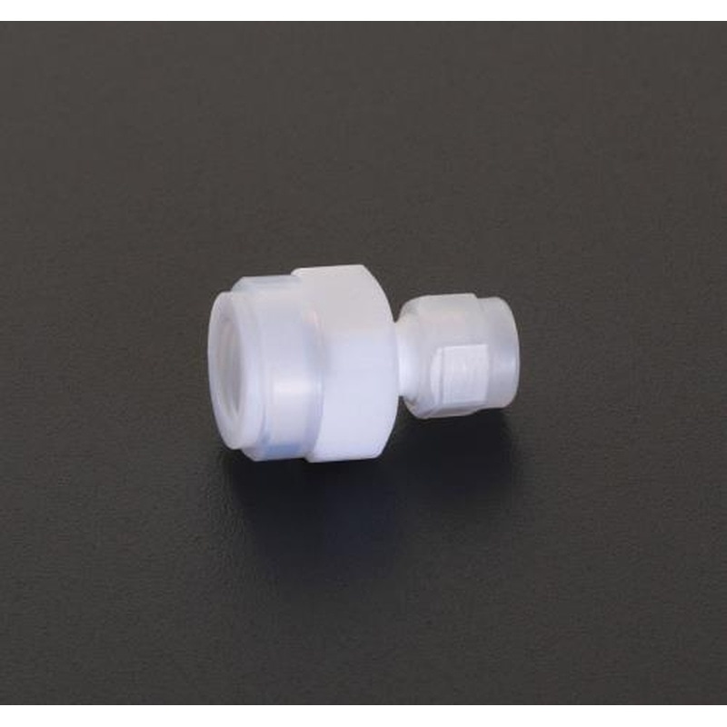 エスコ EA425HE-82 8mmxRc1/4”コネクタ(雌ねじ/フッ素樹脂) 1個(ご注文単位1個)【直送品】