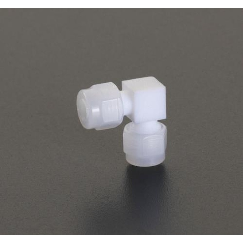 エスコ EA425HG-4 4mmユニオン(エルボ/フッ素樹脂製) 1個(ご注文単位1個)【直送品】