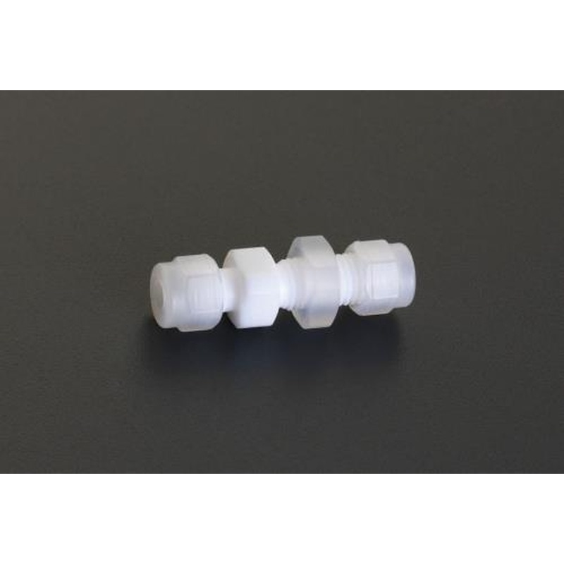 エスコ EA425HH-10 10mmユニオン(バルクヘッド/フッ素樹脂製) 1個(ご注文単位1個)【直送品】