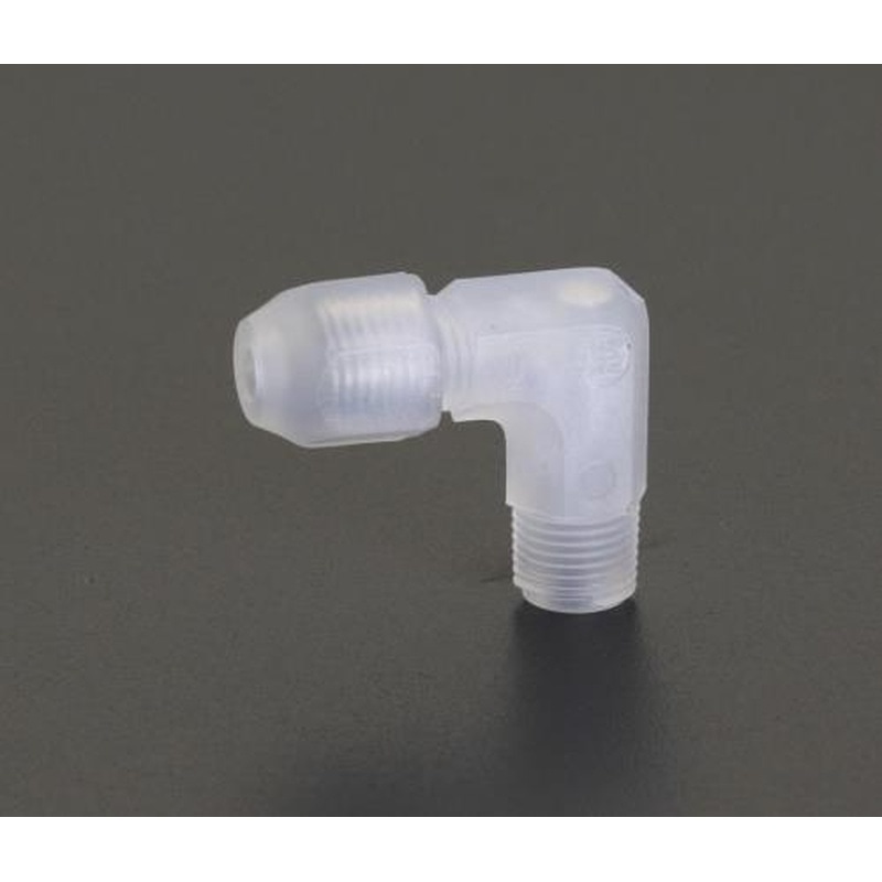 エスコ EA425JB-124 12mmxR1/2”ユニオン(片雄ねじエルボ/PP製) 1個(ご注文単位1個)【直送品】