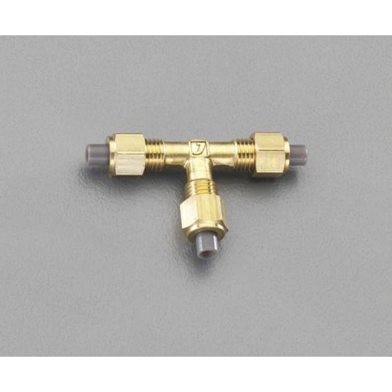 エスコ EA425LE-8 8x8x8mmユニオン(ティー/黄銅製) 1個（ご注文単位1個）【直送品】