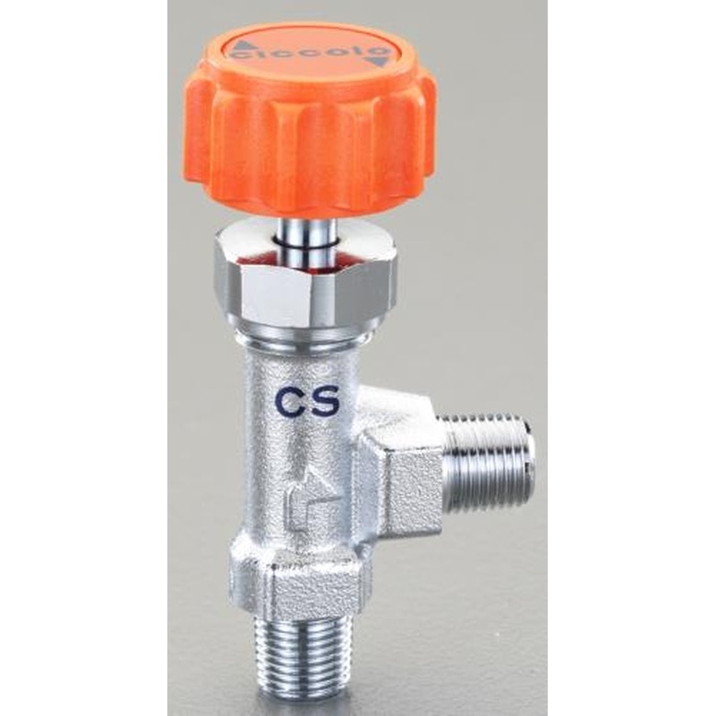 エスコ EA426DS-33 R3/8”xR3/8”ニードルバルブ(アングル型) 1個(ご注文単位1個)【直送品】