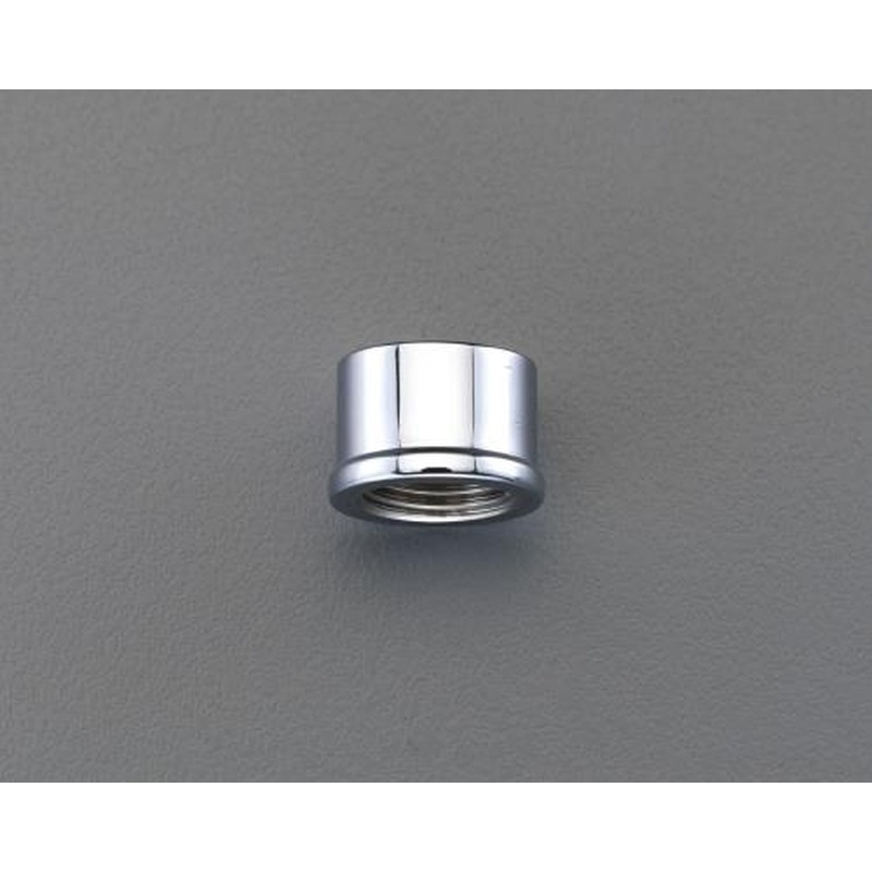 エスコ EA432mm-13 Rc1/2”給水管用キャップ(クロムメッキ) 1個（ご注文単位1個）【直送品】