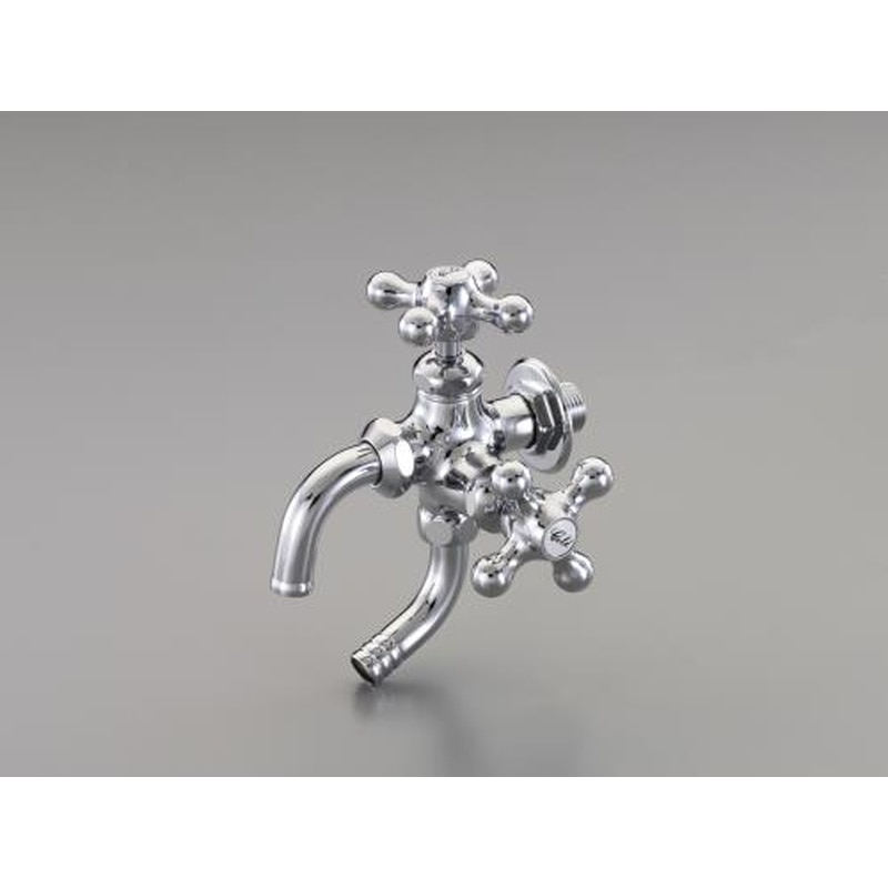 エスコ EA468CE-1 PJ1/2”双口水栓 1個（ご注文単位1個）【直送品】