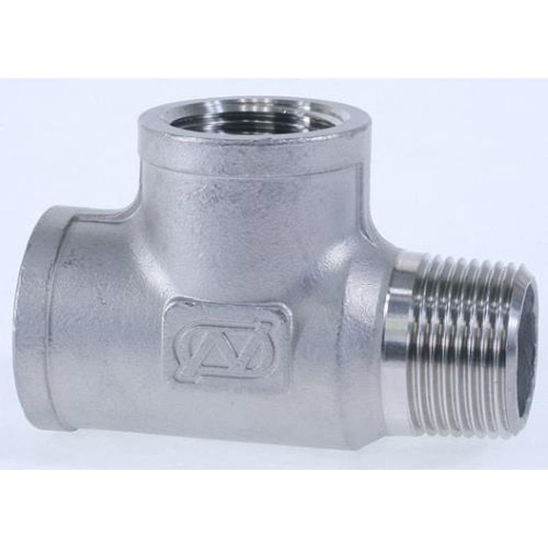 エスコ EA469AX-2 Rc1/4”xRc1/4”xR1/4”サービスチーズ(ステンレス製) 1個（ご注文単位1個）【直送品】