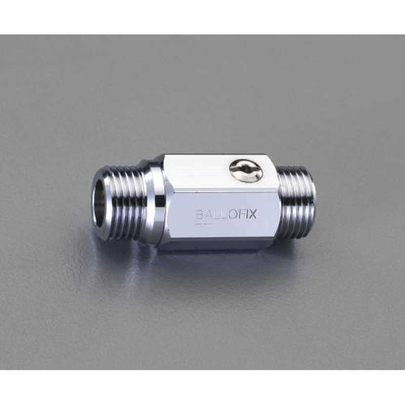 エスコ EA470FC-4R R1/2”xR1/2”ミニボールバルブ(ニップル型) 1個（ご注文単位1個）【直送品】