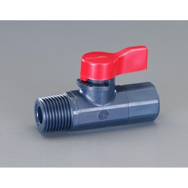 エスコ EA470VC-222 1/4”ラブコック(雄ねじ-雌ねじ) 1個（ご注文単位1個）【直送品】