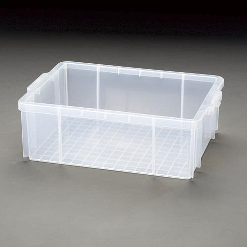 エスコ EA506AF-60 525x367x168mm/23Lコンテナ(クリアー) 1個（ご注文単位1個）【直送品】