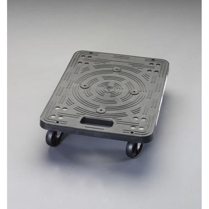 エスコ EA520AC-5 495x365mm/80kgドーリー(プラスチック製) 1個（ご注文単位1個）【直送品】