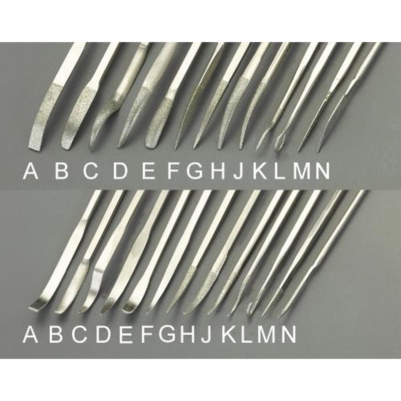 エスコ EA521SC-12F 170mmダイヤモンド鏝やすり(三角/金型用) 1個（ご注文単位1個）【直送品】