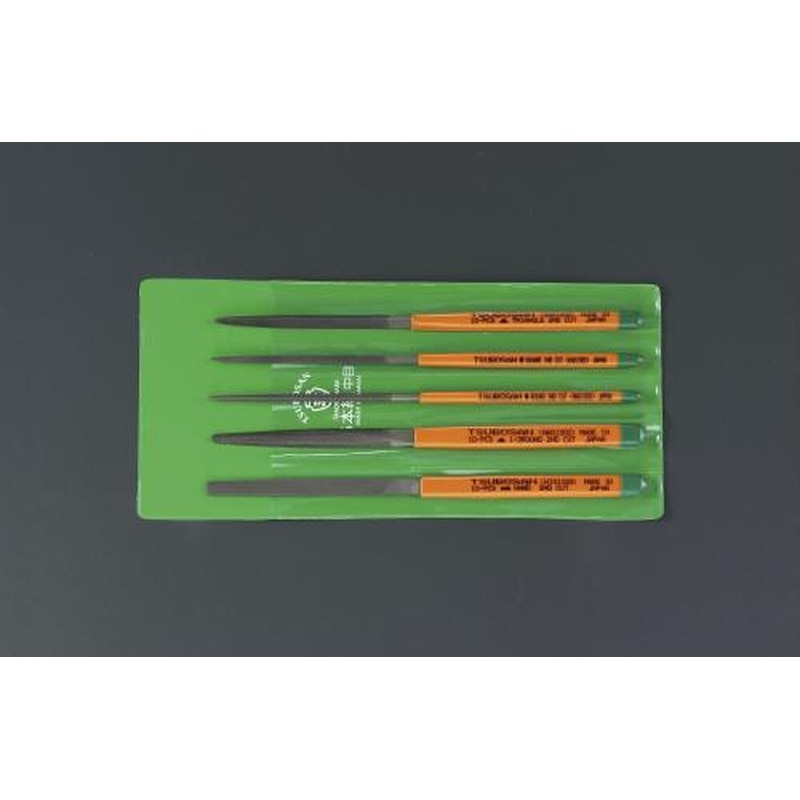 エスコ EA521TA-5C 200mmやすり(5種・5本組/中目) 1個(ご注文単位1個)【直送品】