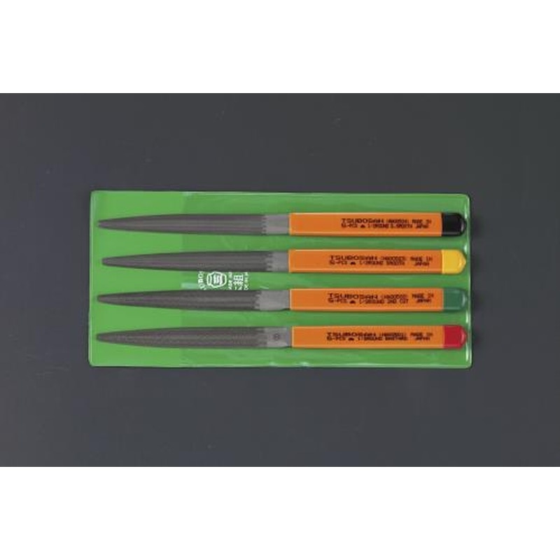 エスコ EA521TN-12 185mmやすり(半丸・4本組/粗・中・細・油目) 1個(ご注文単位1個)【直送品】