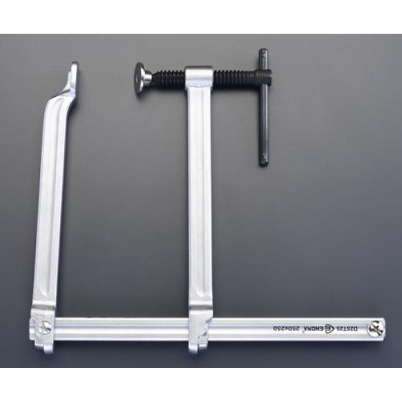 エスコ EA526TX-8 0-200mm/200mmF型クランプ(ロングリーチ) 1個（ご注文単位1個）【直送品】