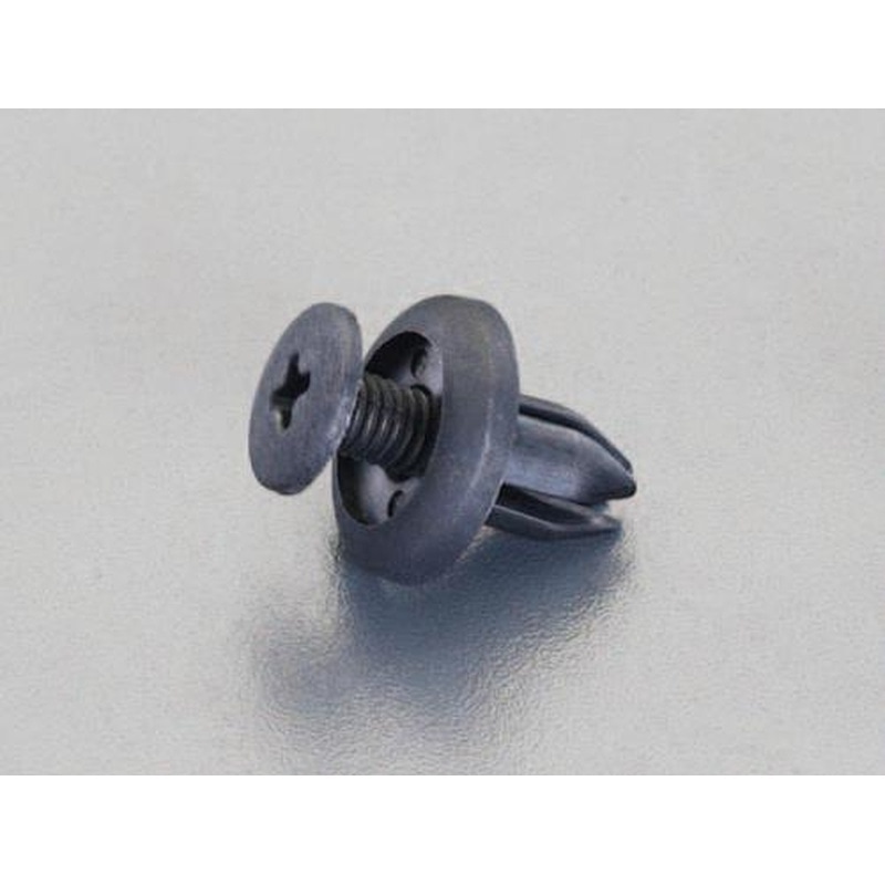 エスコ EA527CP-116 4.0-5.5mm/φ7.0mmプッシュリベットクリップ(10個) 1個（ご注文単位1個）【直送品】