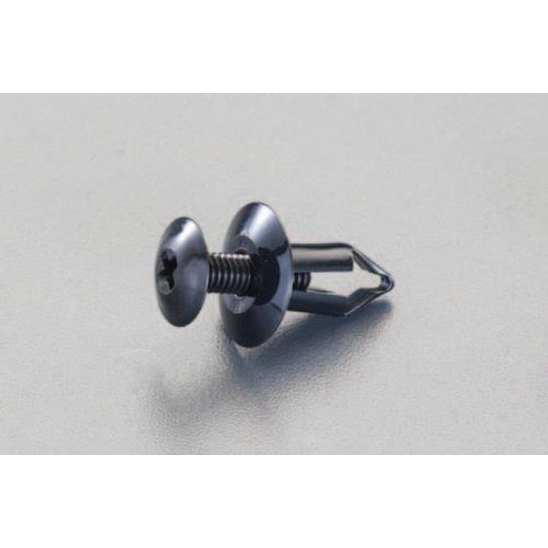 エスコ EA527CP-117 2.0-3.0mm/φ6.0mmプッシュリベットクリップ(10個) 1個（ご注文単位1個）【直送品】