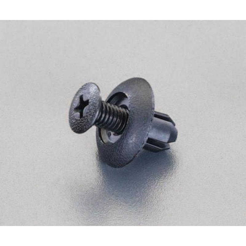 エスコ EA527CP-119 4.0-6.8mm/φ7.0mmプッシュリベットクリップ(10個) 1個（ご注文単位1個）【直送品】