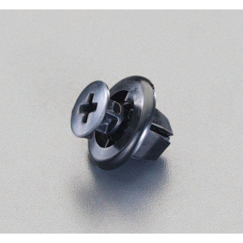 エスコ EA527CP-121 1.0mm/φ9.0mmプッシュリベットクリップ(10個) 1個（ご注文単位1個）【直送品】