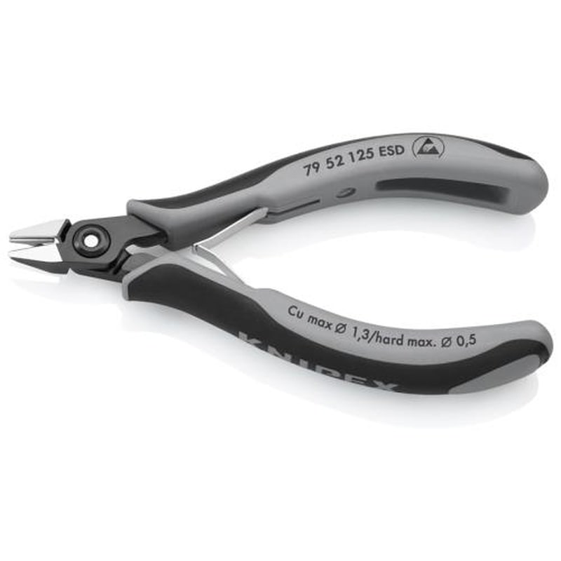 エスコ EA535kg-17 125mm精密用ニッパー(ESDグリップ/バネ付) 1個（ご注文単位1個）【直送品】